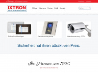 ixtron.ch Webseite Vorschau
