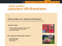 jabulani-reisen.de Webseite Vorschau