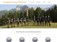 jagdhornblaeser-baerental.at Webseite Vorschau