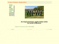 jagdhornblaeser-gruenhain.de Webseite Vorschau