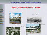 jahrgang1952-schonach.de Webseite Vorschau