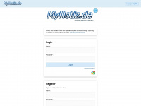 mynotiz.de Webseite Vorschau