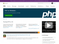 php.iis.net Webseite Vorschau
