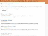 vakantietop.nl Webseite Vorschau
