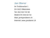 janoberer.ch Webseite Vorschau