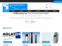 jaun-haustechnik.ch Webseite Vorschau