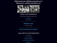 jazzdocumentation.ch Webseite Vorschau