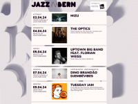 jazzinbern.ch Webseite Vorschau