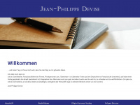 jean-philippe-devise.de Webseite Vorschau