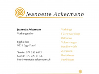jeannette-ackermann.ch Webseite Vorschau