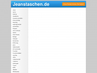 jeanstaschen.de Webseite Vorschau