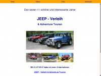 jeep-verleih.at Webseite Vorschau