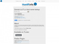 hostip.info Webseite Vorschau