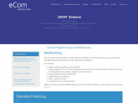 ecom-hosting.de Webseite Vorschau