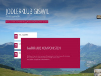 jodlerklubgiswil.ch Webseite Vorschau