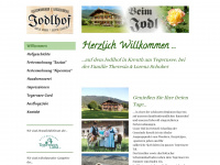 jodlhof-kreuth.de Webseite Vorschau