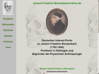 johann-friedrich-blumenbach-online.de Webseite Vorschau
