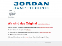 jordan-dampftechnik.de Webseite Vorschau