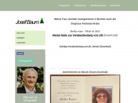 josefbaum.at Webseite Vorschau