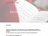 josefchor.ch Webseite Vorschau