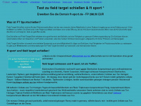 ft-sport.de Webseite Vorschau