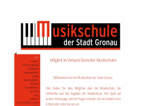 musikschule-gronau.de Webseite Vorschau