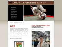 judo-club-wuerselen.de Webseite Vorschau