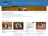 judoclub-hohenems.at Webseite Vorschau
