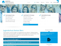 jugendschutzbern.ch Webseite Vorschau