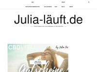 julia-laeuft.de Webseite Vorschau