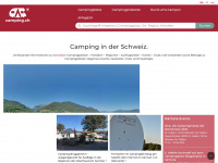 camping.ch Webseite Vorschau