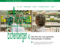 jura-apotheke.ch Webseite Vorschau