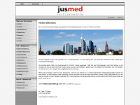 jusmed.de Webseite Vorschau