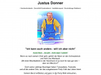 justusdonner.de Webseite Vorschau