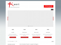 k-wert.at Webseite Vorschau