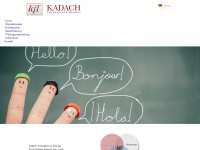 kadach-translations.de Webseite Vorschau