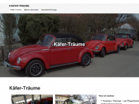 kaefer-traeume.de Webseite Vorschau