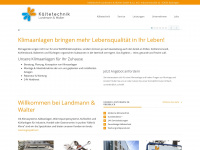 kaelte-lawa.de Webseite Vorschau