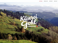 kaeserei-gohl.ch Webseite Vorschau