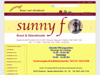 sunnyf.de Webseite Vorschau
