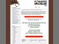 kaffeeonline4you.de Webseite Vorschau