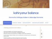 kahiryanur-balance.de Webseite Vorschau