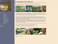 kaiserbacher-muehle.de Webseite Vorschau