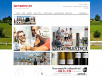 kamawine.de Webseite Vorschau