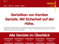 kamber-gerueste.ch Webseite Vorschau