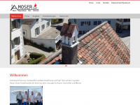 kaminbau-moser.ch Webseite Vorschau