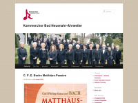 kammerchor-aw.de Webseite Vorschau