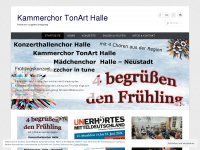 kammerchor-tonart.de Webseite Vorschau