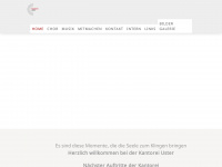 kantorei-uster.ch Webseite Vorschau