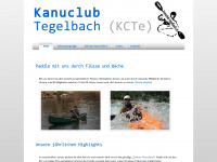 kanuclub-tegelbach.ch Webseite Vorschau